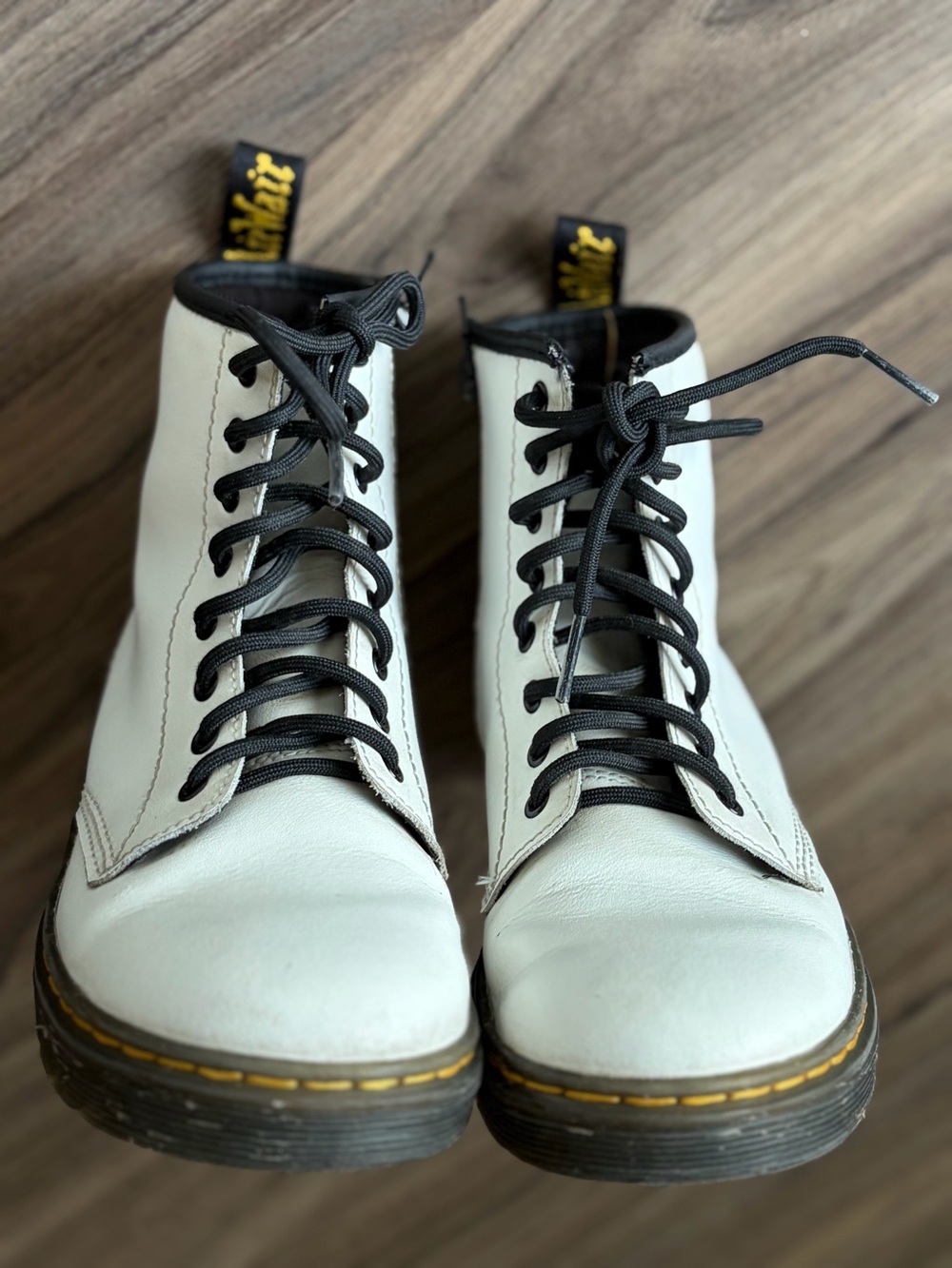 Dr. Martens Girls White Boots